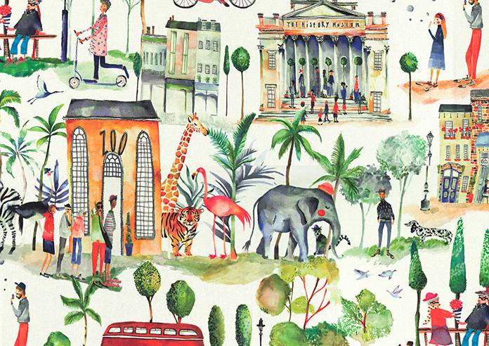 Out And About, Paintbox - Roman Blind - Image 6